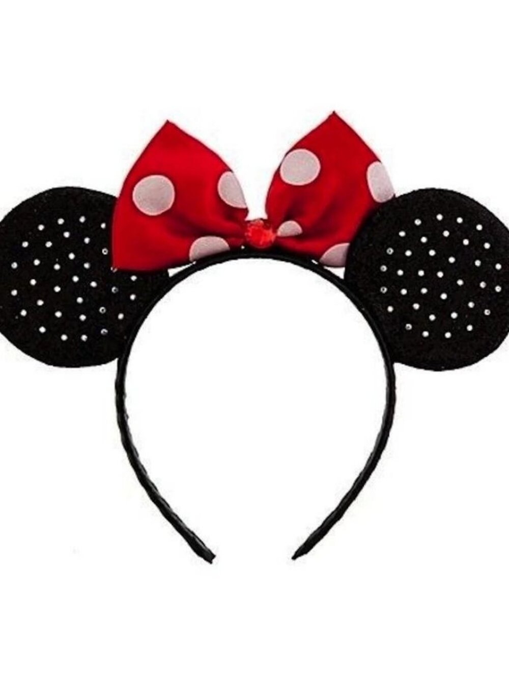 Disney Classic Minnie Mouse Red White Polka Dot Costume Ears Headband NWT